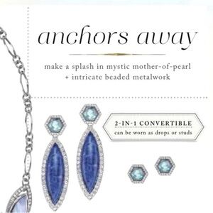 Chloe + Isabel Silver and Blue Convertible Earrings
B2